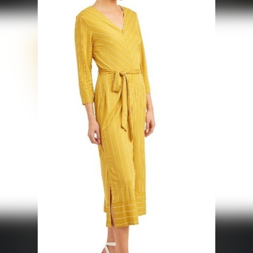 Elegant Yellow Jumpsuit Size 8 #645